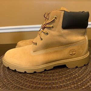 Timberland Classic Boots Boys Kids Size 6 Big Kids Waterproof Nubuck Wheat 10960